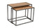 Maison, End Table Nest, W85xD40xH62cm/W77xD37xH55cm, Set of 2, Solid Pine Parquet